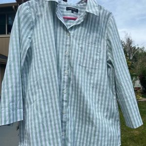 Pale green button up dress shirt